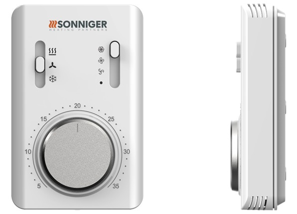 SONNIGER Regler COMFORT – Vorder- und Seitenansicht