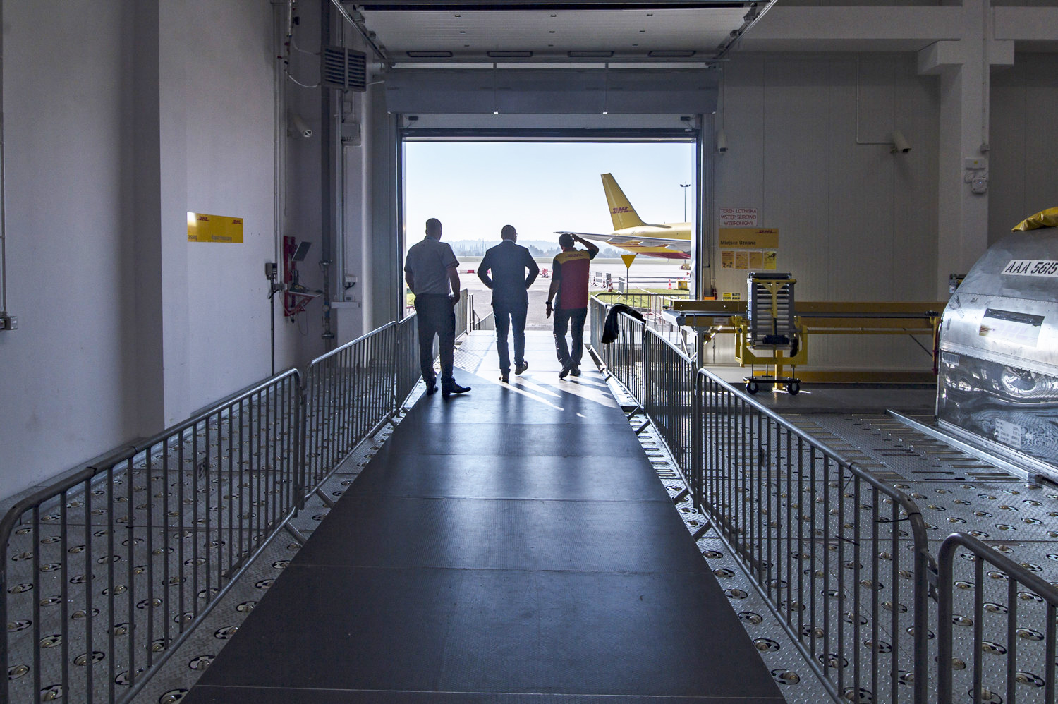 DHL-Terminal am Flughafen in Danzig