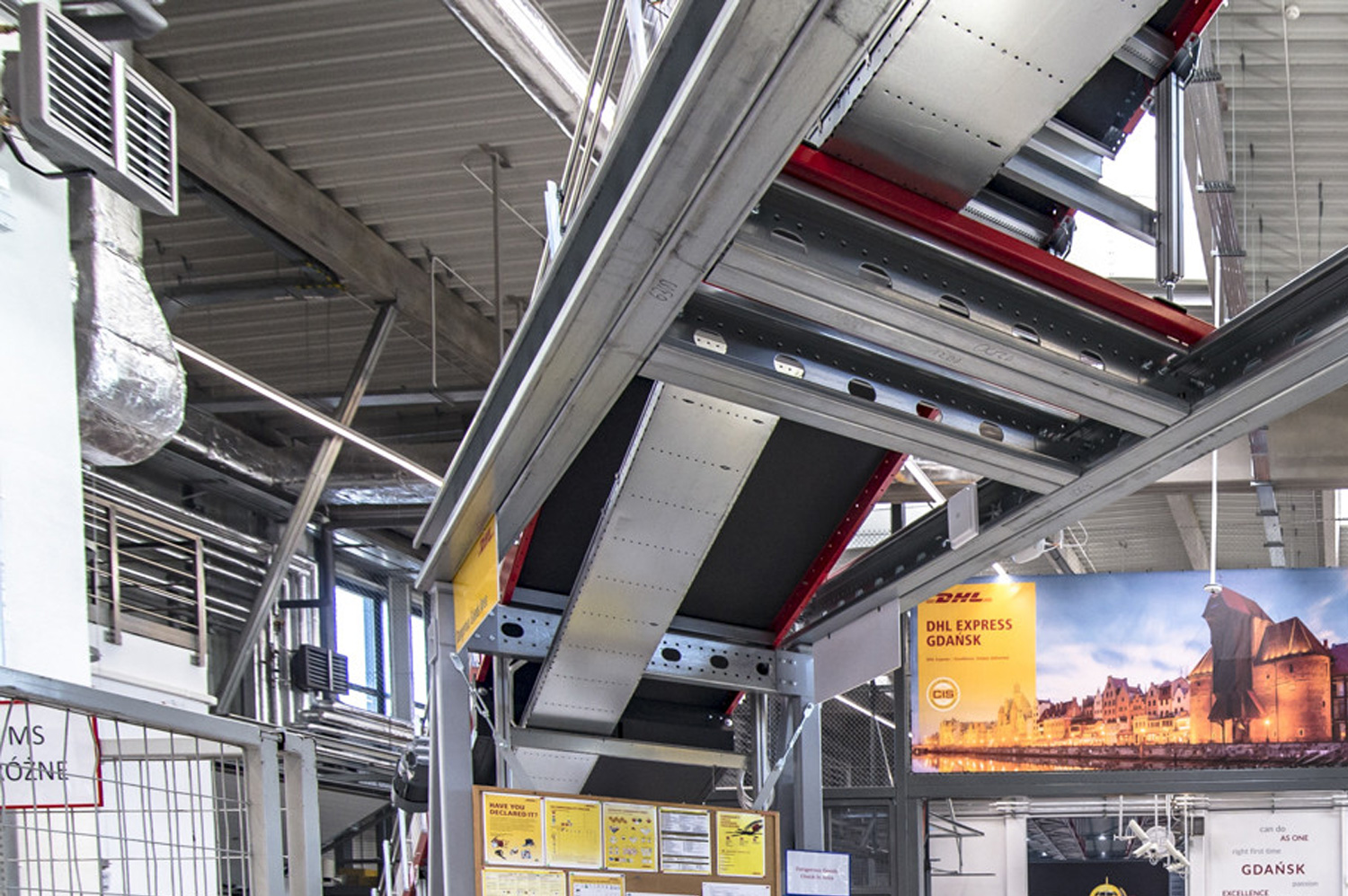 DHL-Terminal am Flughafen in Danzig